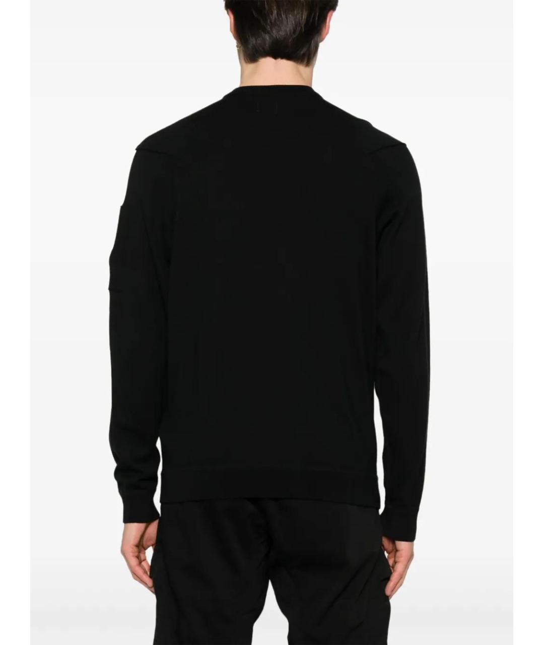 CP COMPANY Черный хлопковый джемпер / свитер, фото 4