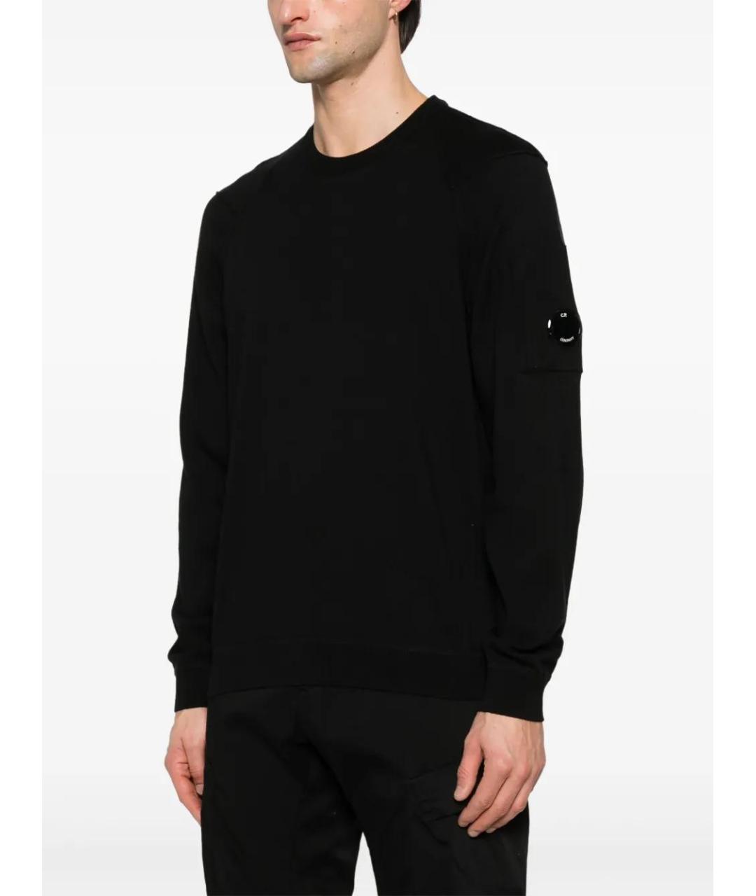 CP COMPANY Черный хлопковый джемпер / свитер, фото 3
