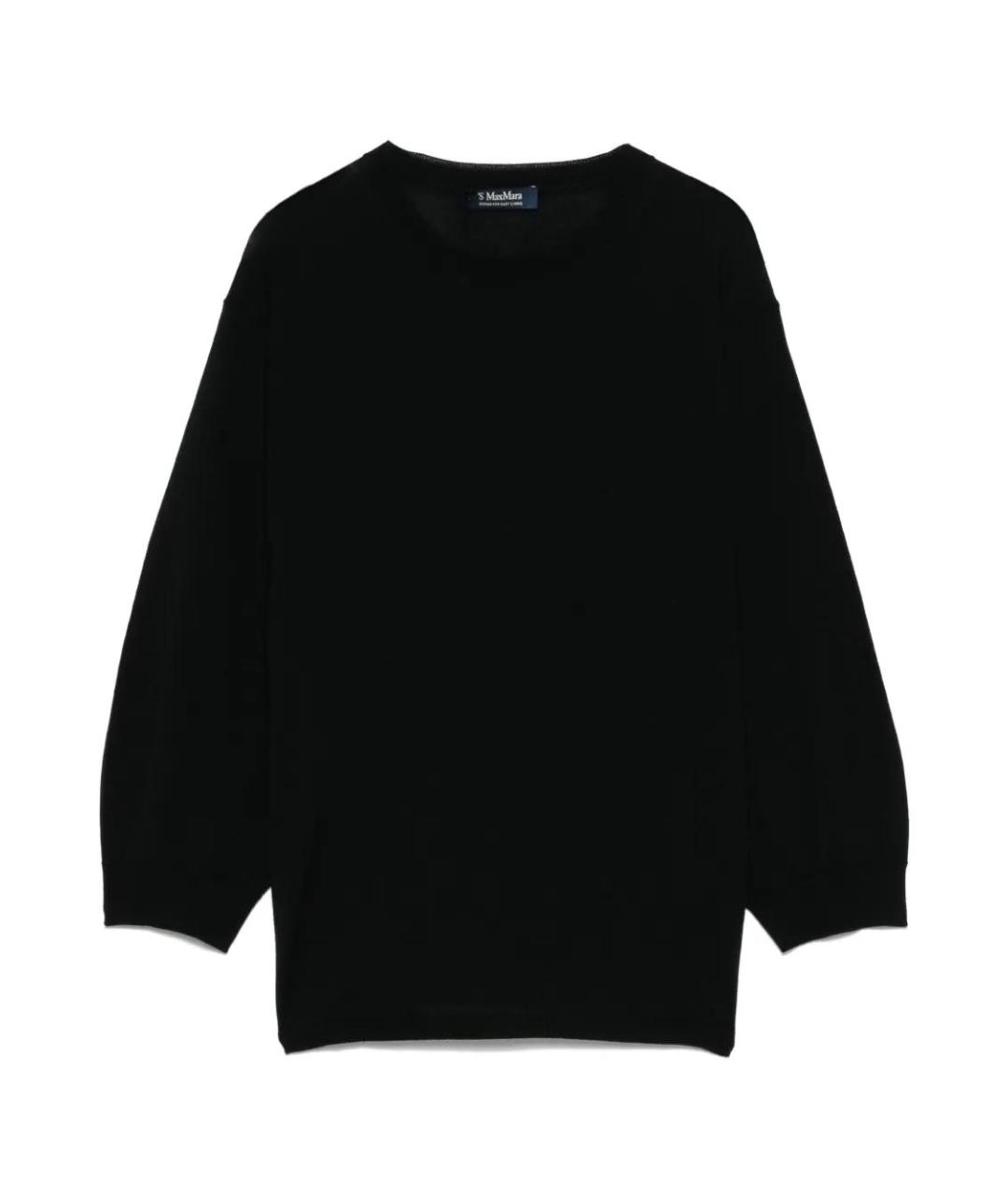 'S MAX MARA Черный джемпер / свитер, фото 1