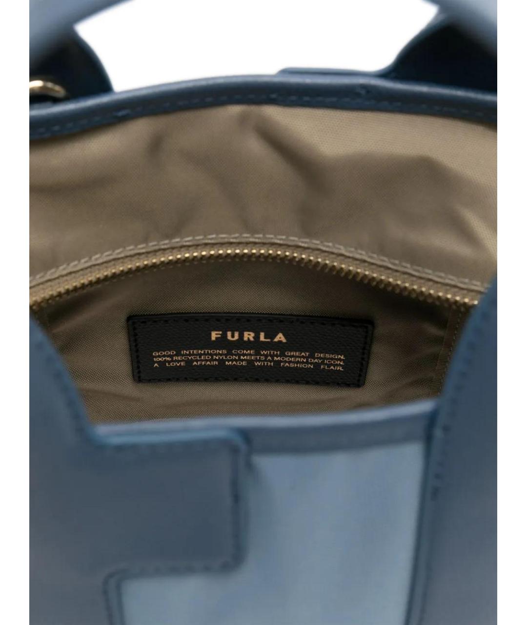 FURLA Синяя сумка тоут, фото 5