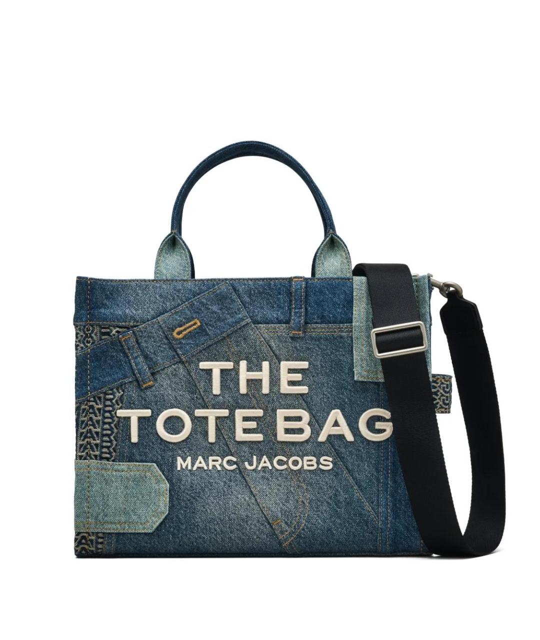 MARC JACOBS Синяя хлопковая сумка тоут, фото 1