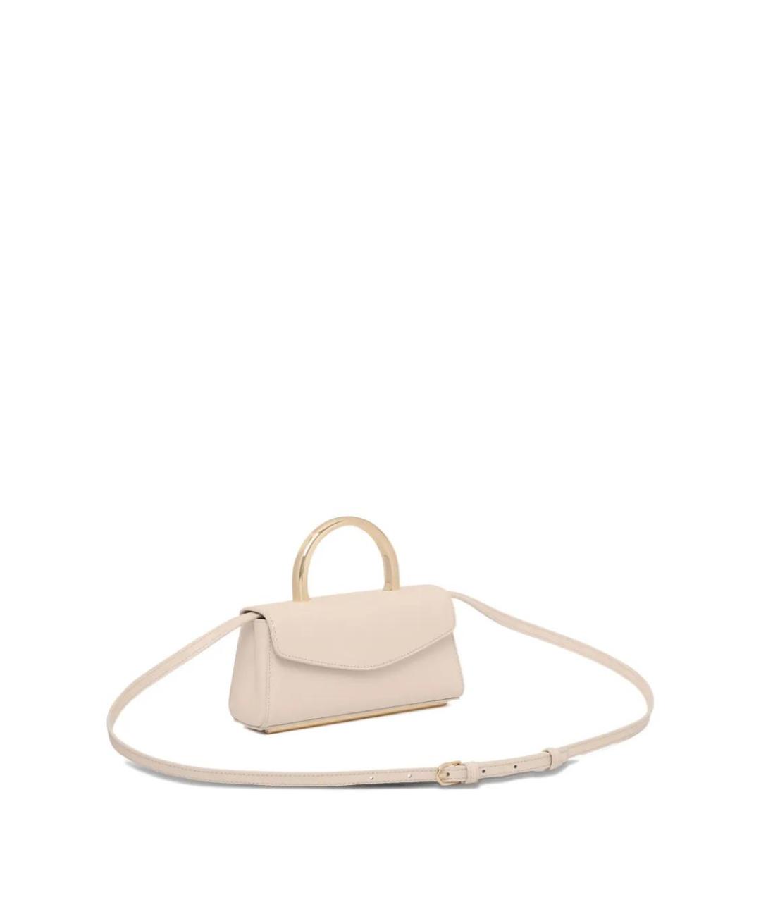 FURLA Бежевая синтетическая сумка с короткими ручками, фото 3