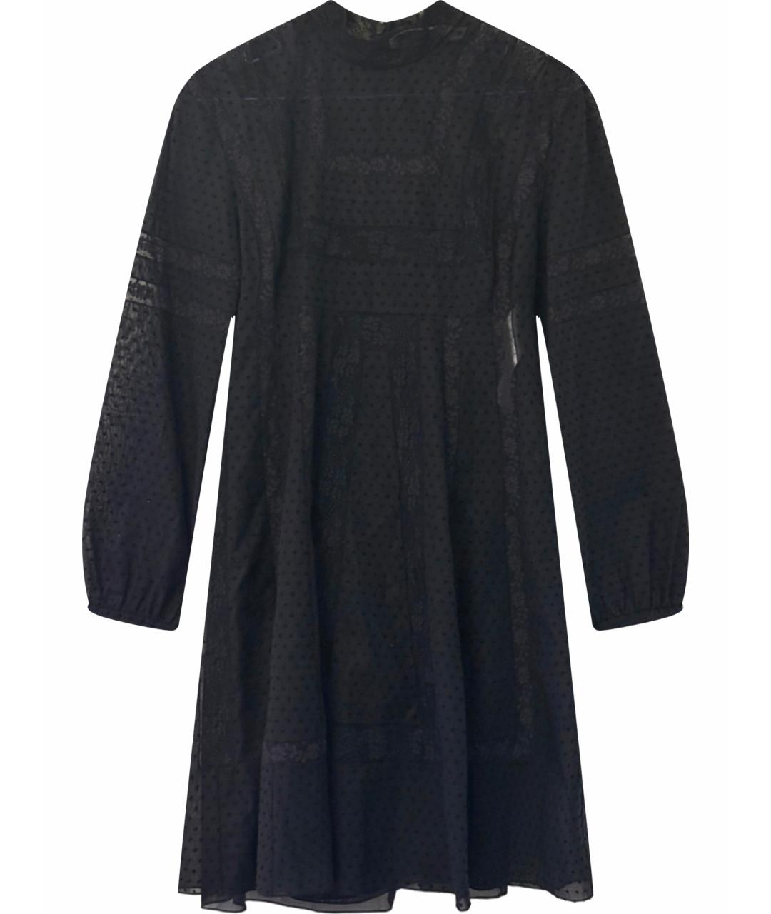 CHRISTIAN DIOR Черное хлопковое коктейльное платье, фото 1