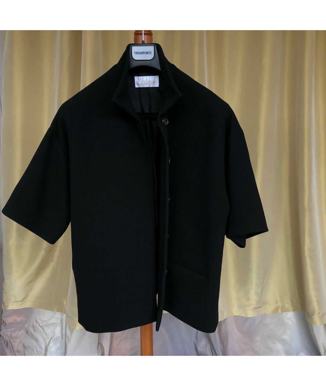 CHLOE Черное шерстяное пальто, фото 6