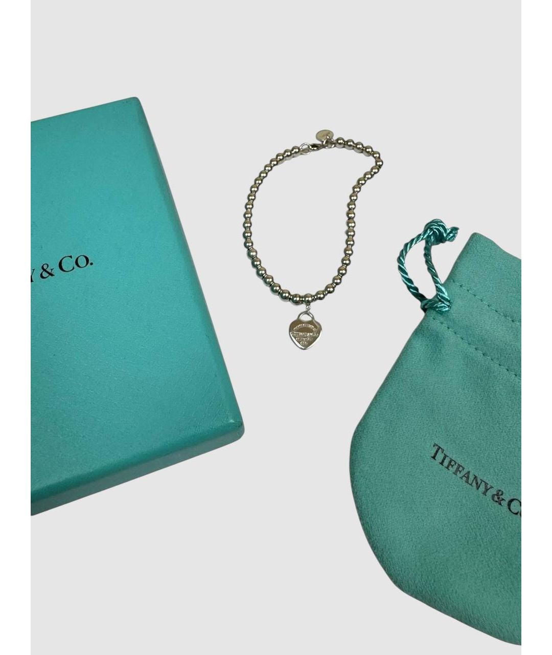 TIFFANY&CO Красный серебряный браслет, фото 6
