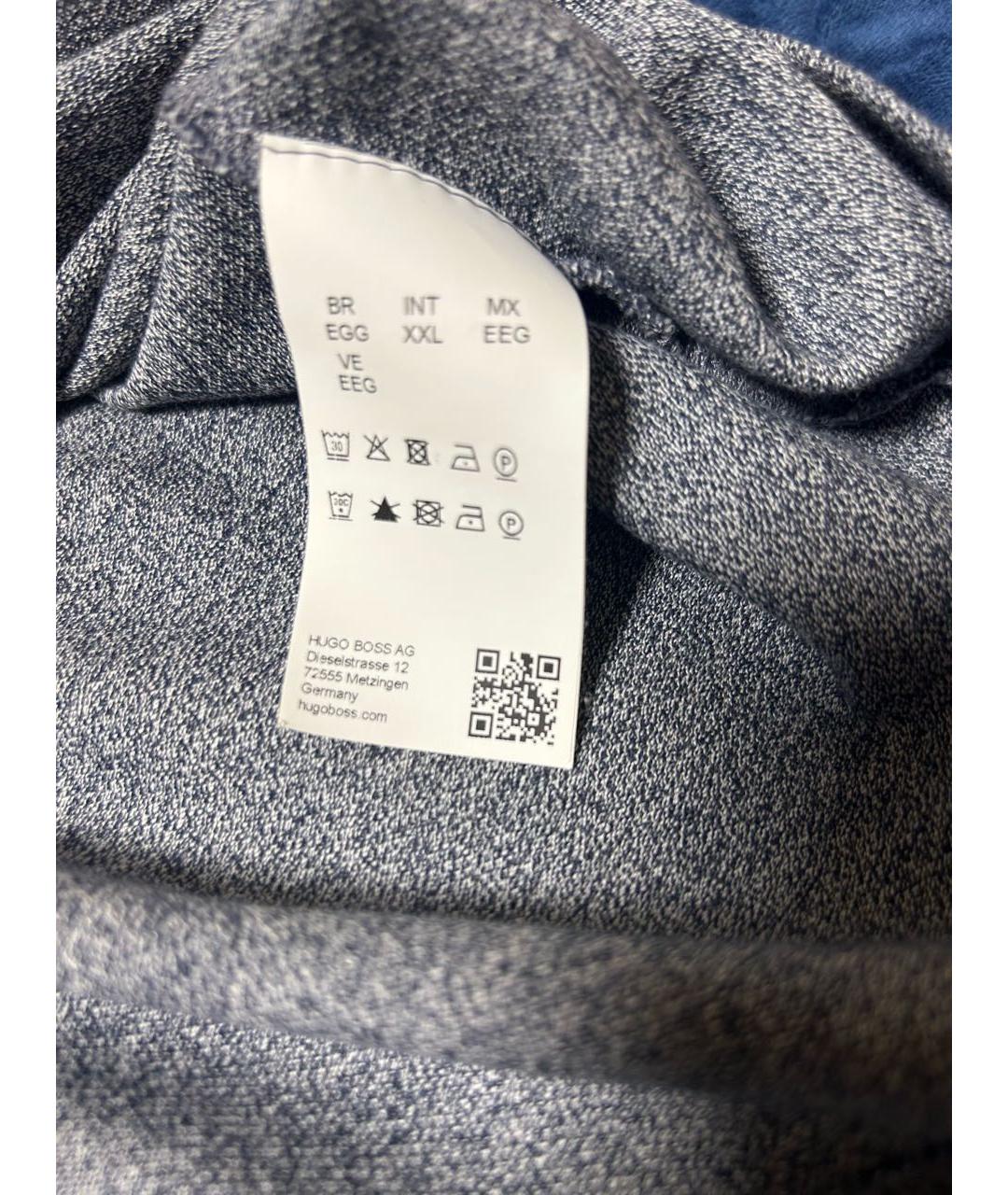 HUGO BOSS Серое хлопко-эластановое поло с коротким рукавом, фото 5