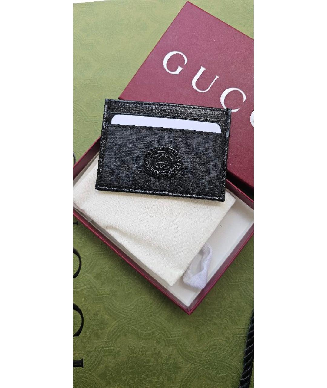 GUCCI Антрацитовый кардхолдер, фото 6
