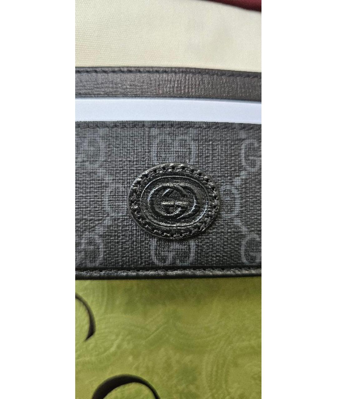 GUCCI Антрацитовый кардхолдер, фото 4