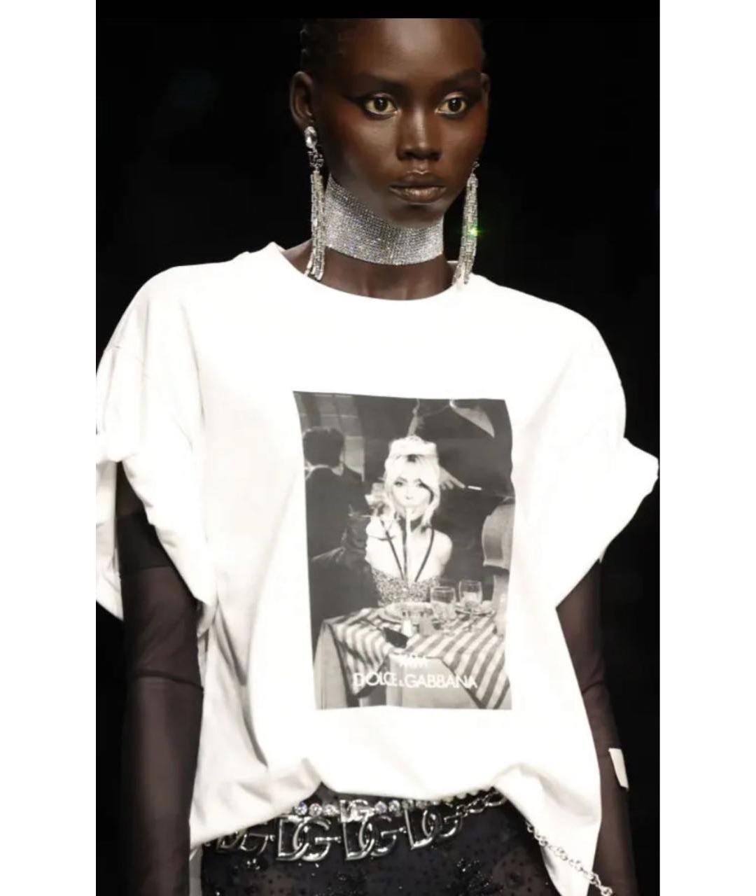DOLCE&GABBANA Белая футболка, фото 4