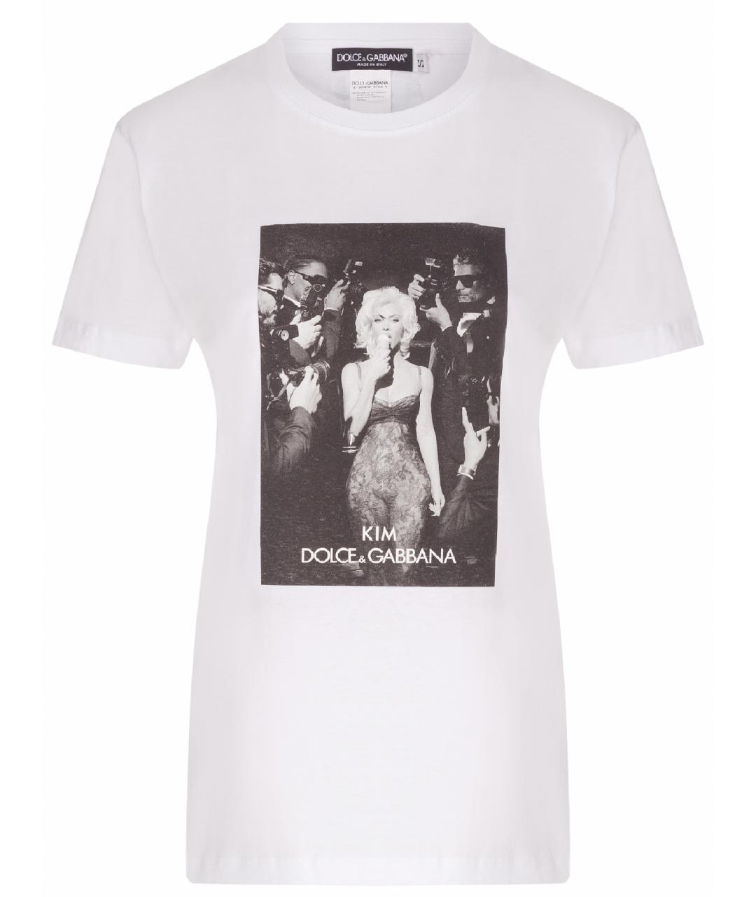 DOLCE&GABBANA Белая майка, фото 6