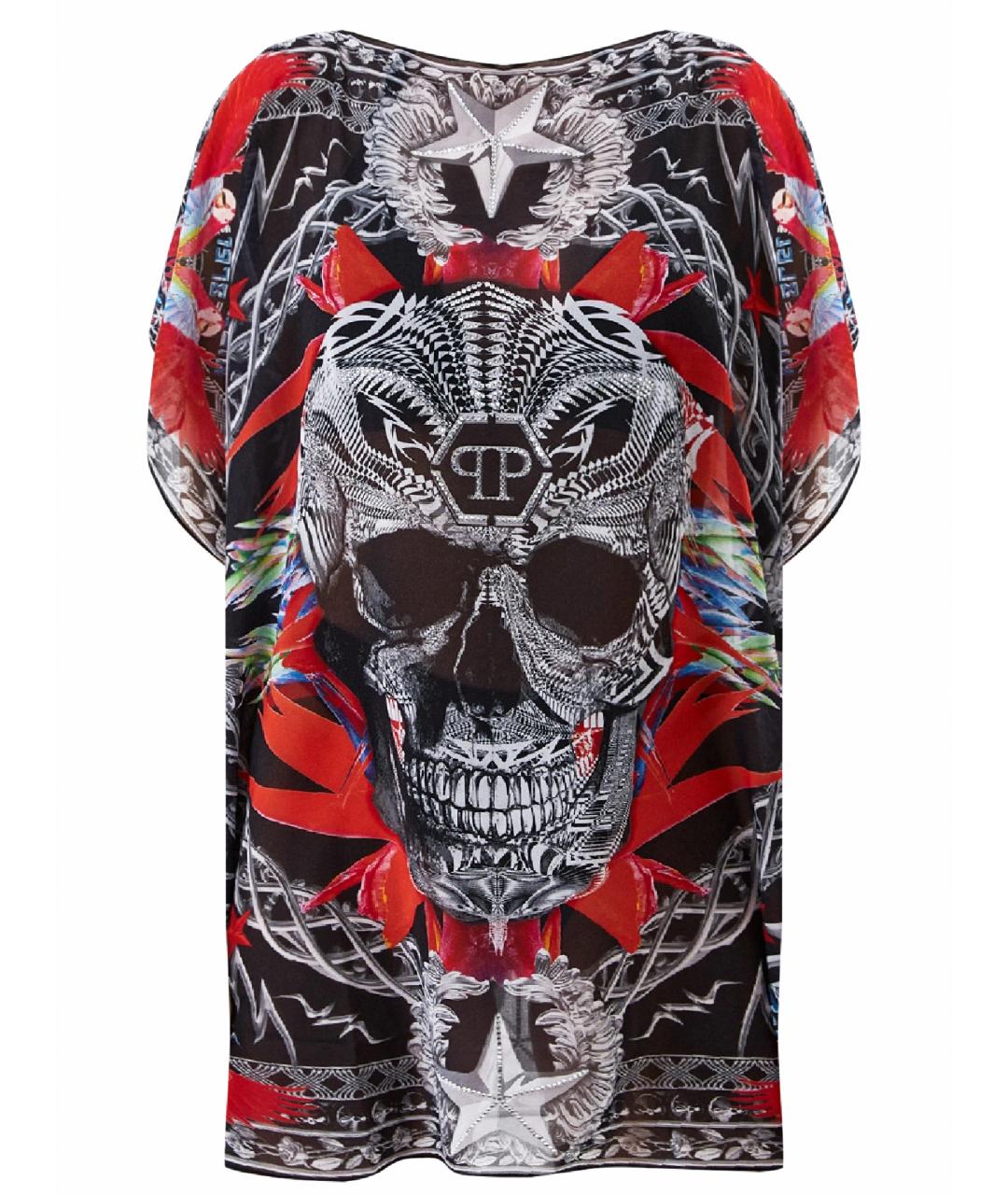 PHILIPP PLEIN Мульти полиэстеровая туника, фото 1