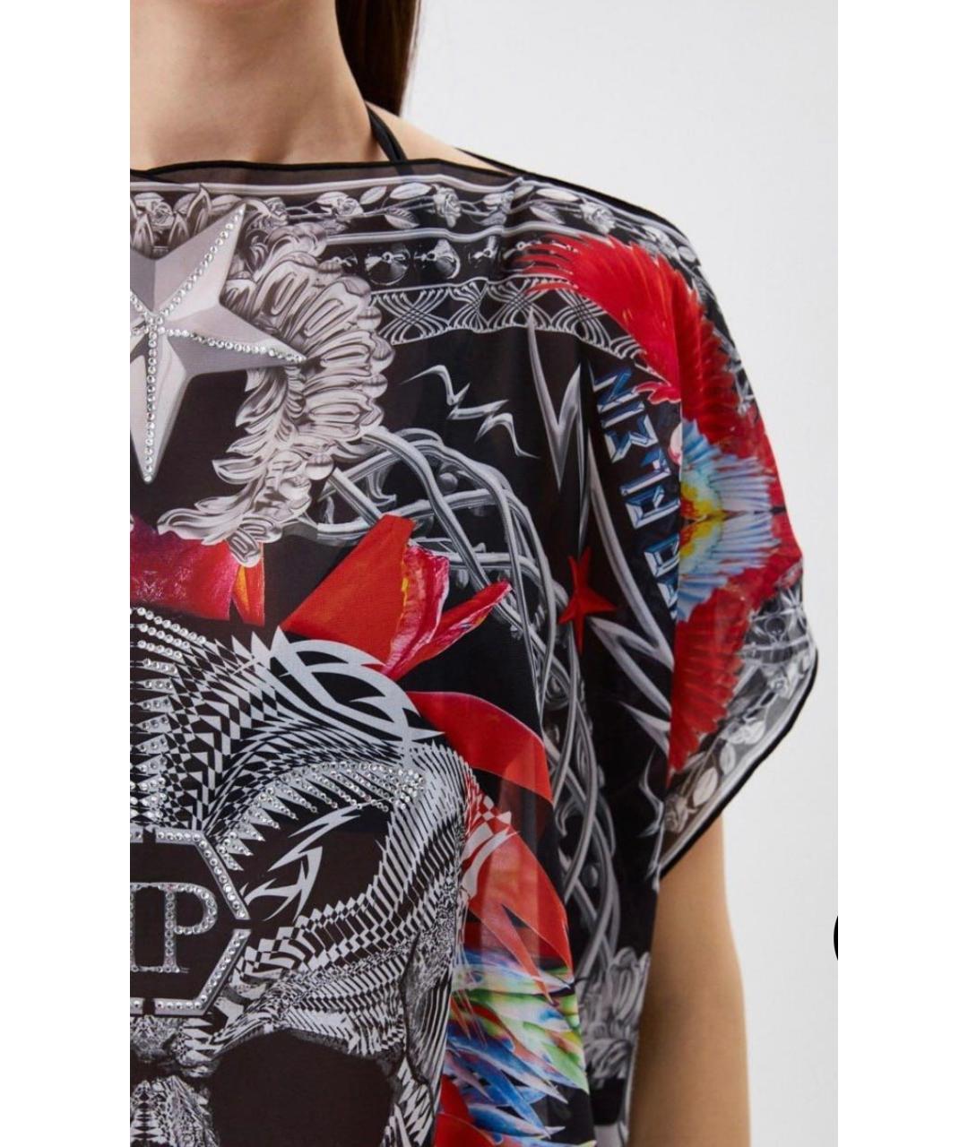 PHILIPP PLEIN Мульти полиэстеровая туника, фото 4
