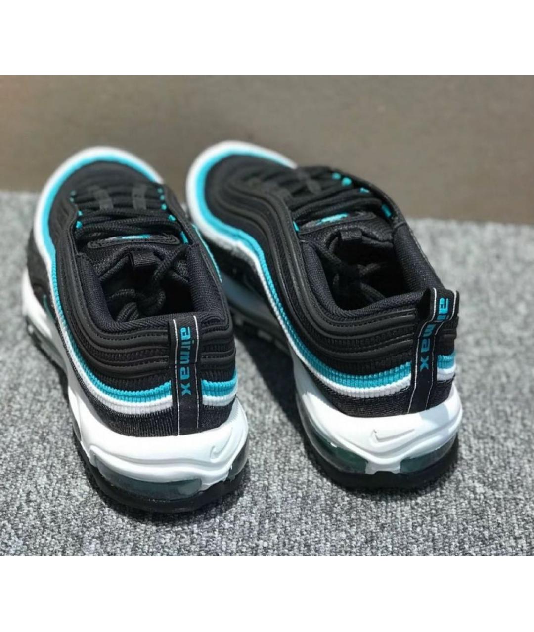 NIKE Черные текстильные низкие кроссовки / кеды, фото 6