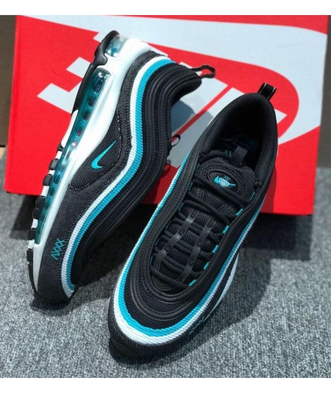 NIKE Черные текстильные низкие кроссовки / кеды, фото 7