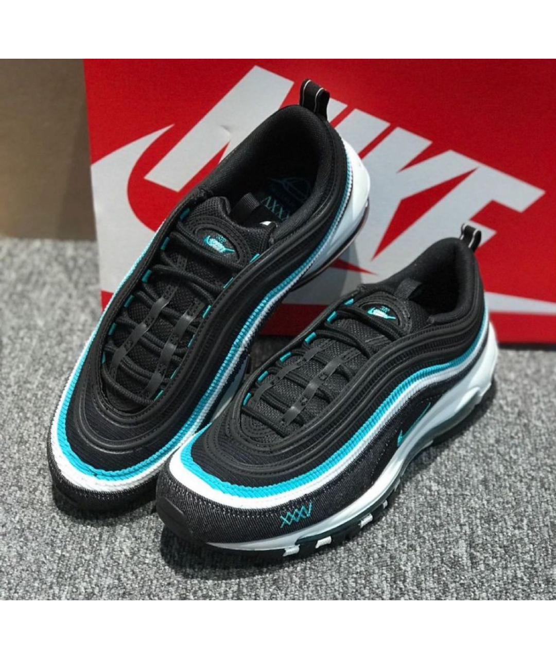 NIKE Черные текстильные низкие кроссовки / кеды, фото 5