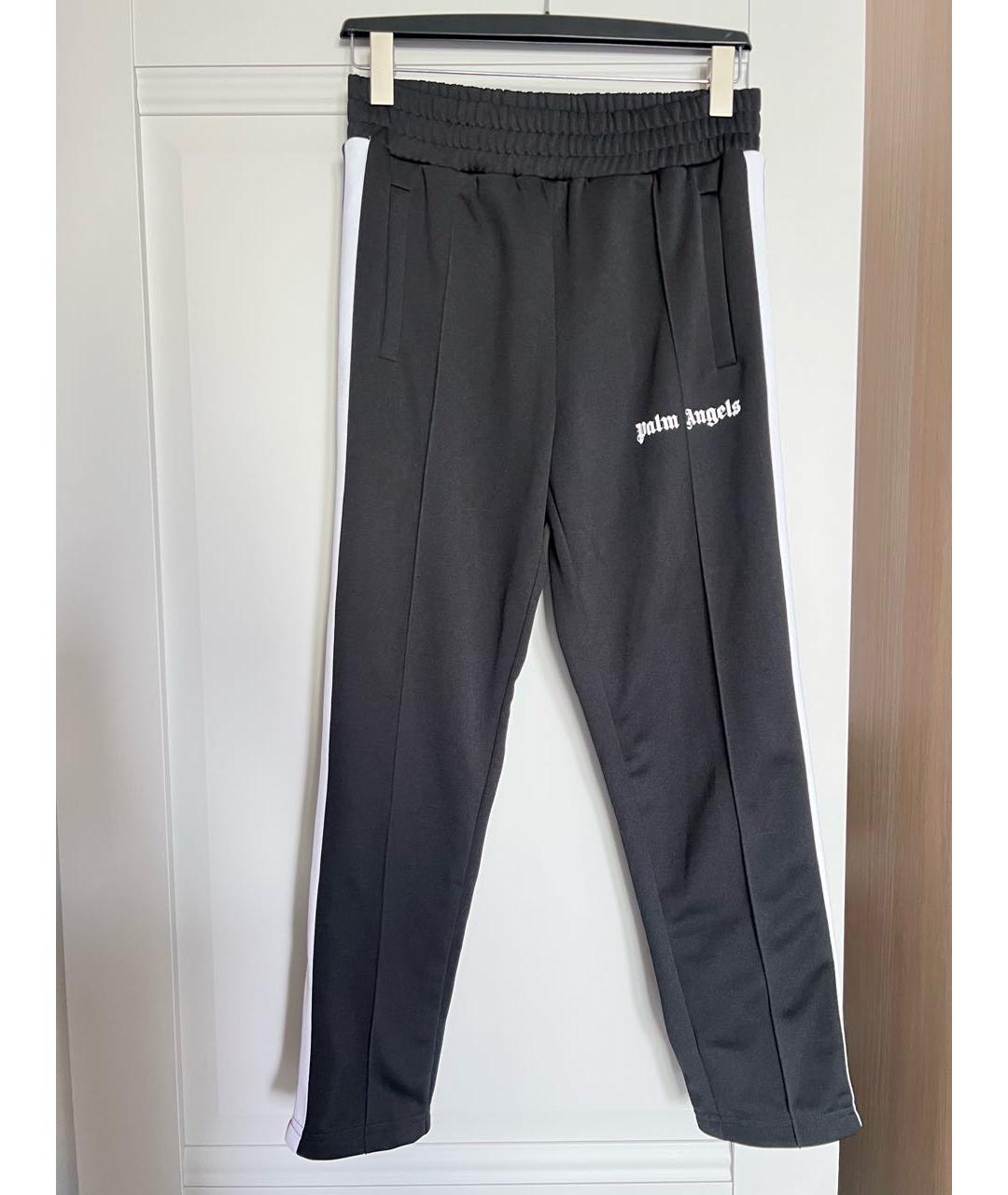 PALM ANGELS Черные полиэстеровые повседневные брюки, фото 5