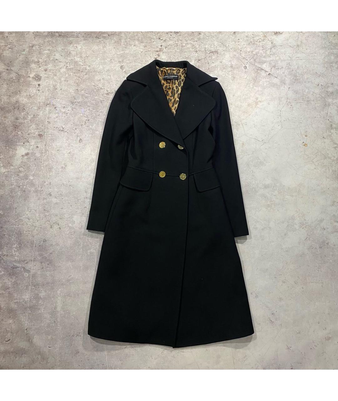 DOLCE&GABBANA Черное пальто, фото 6
