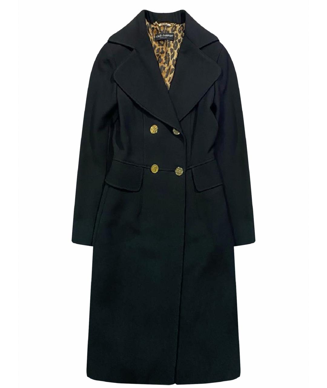 DOLCE&GABBANA Черное пальто, фото 1
