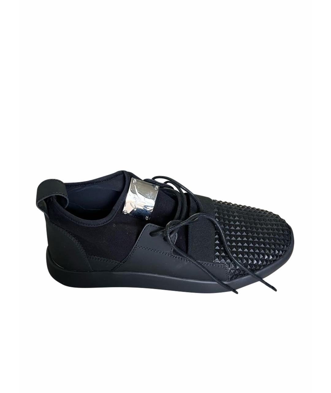 GIUSEPPE ZANOTTI DESIGN Черные высокие кроссовки / кеды, фото 1