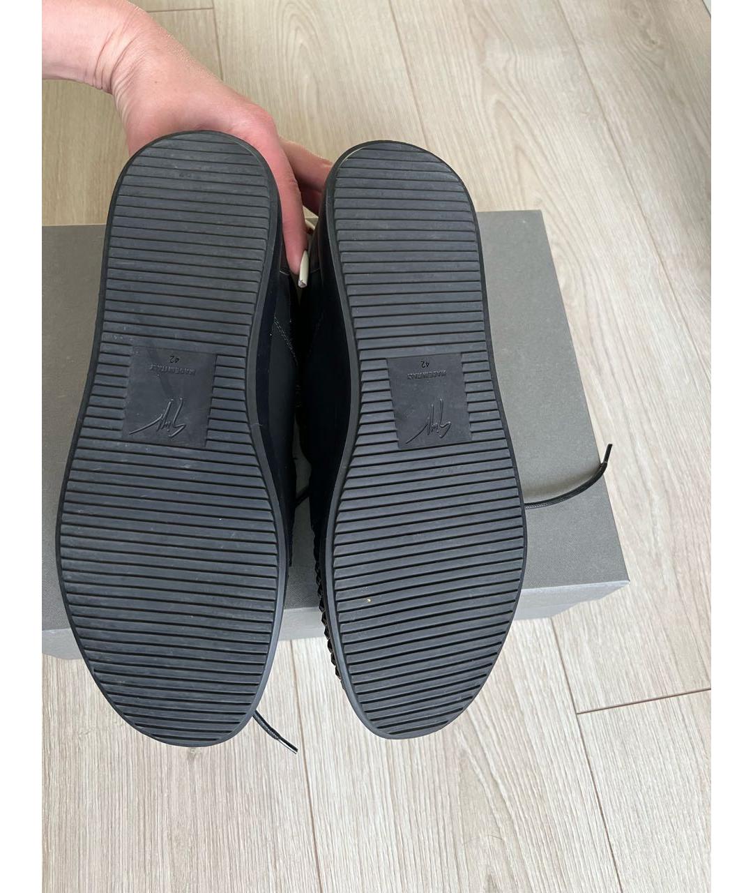 GIUSEPPE ZANOTTI DESIGN Черные высокие кроссовки / кеды, фото 3