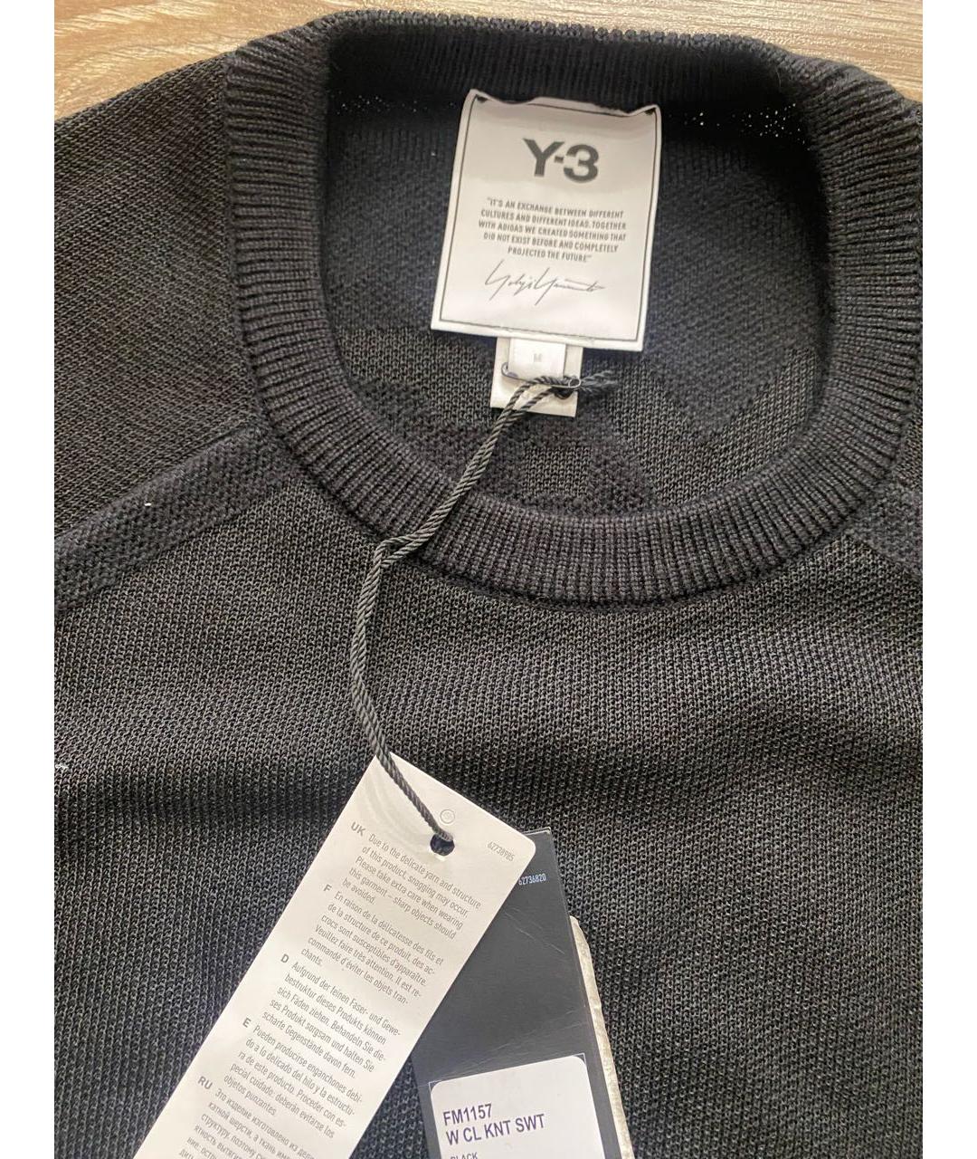Y-3 Черный вискозный джемпер / свитер, фото 6