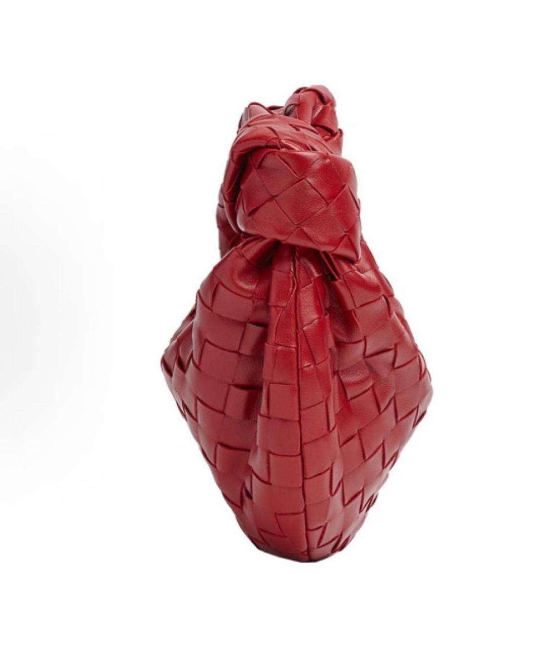 BOTTEGA VENETA Красная кожаная сумка с короткими ручками, фото 2