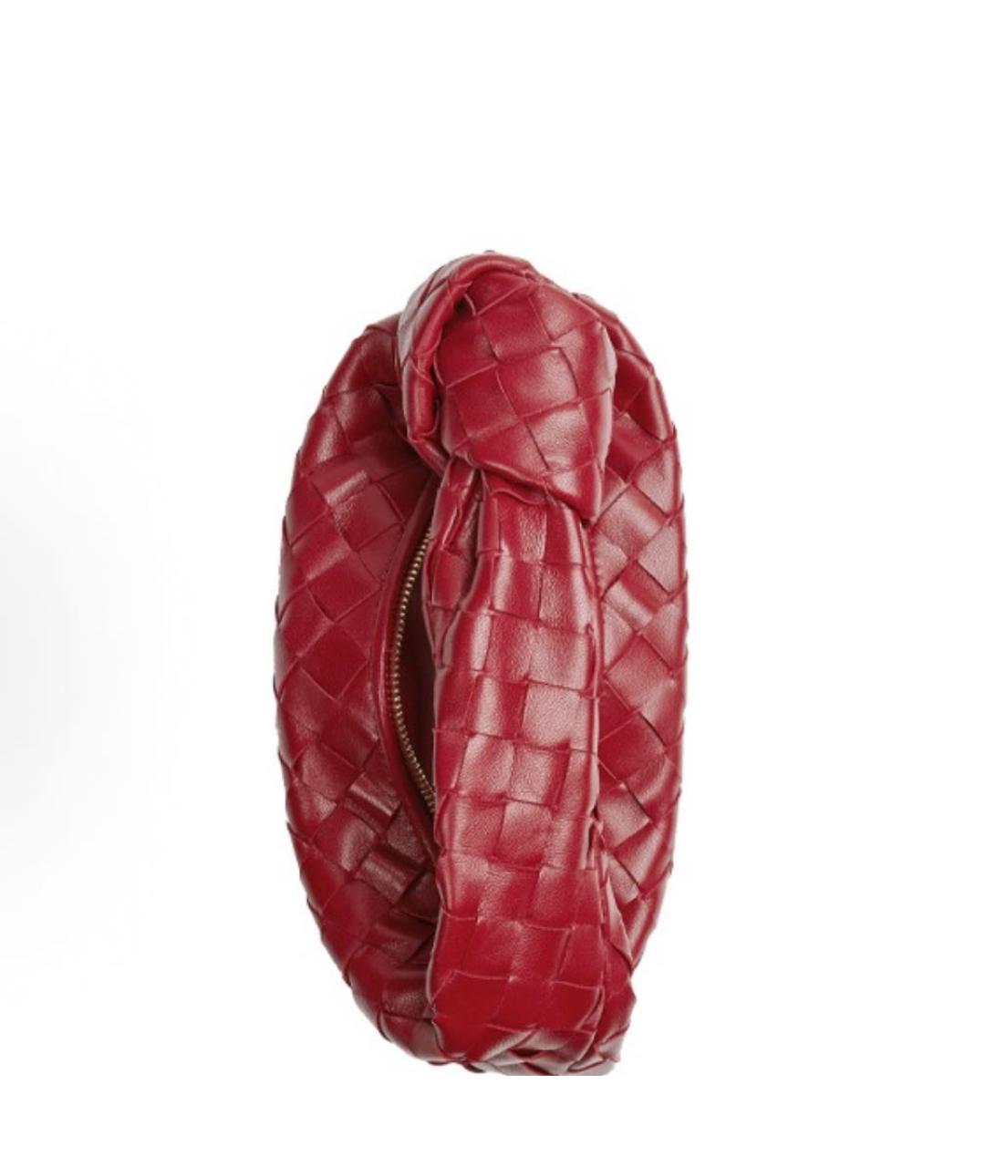 BOTTEGA VENETA Красная кожаная сумка с короткими ручками, фото 3