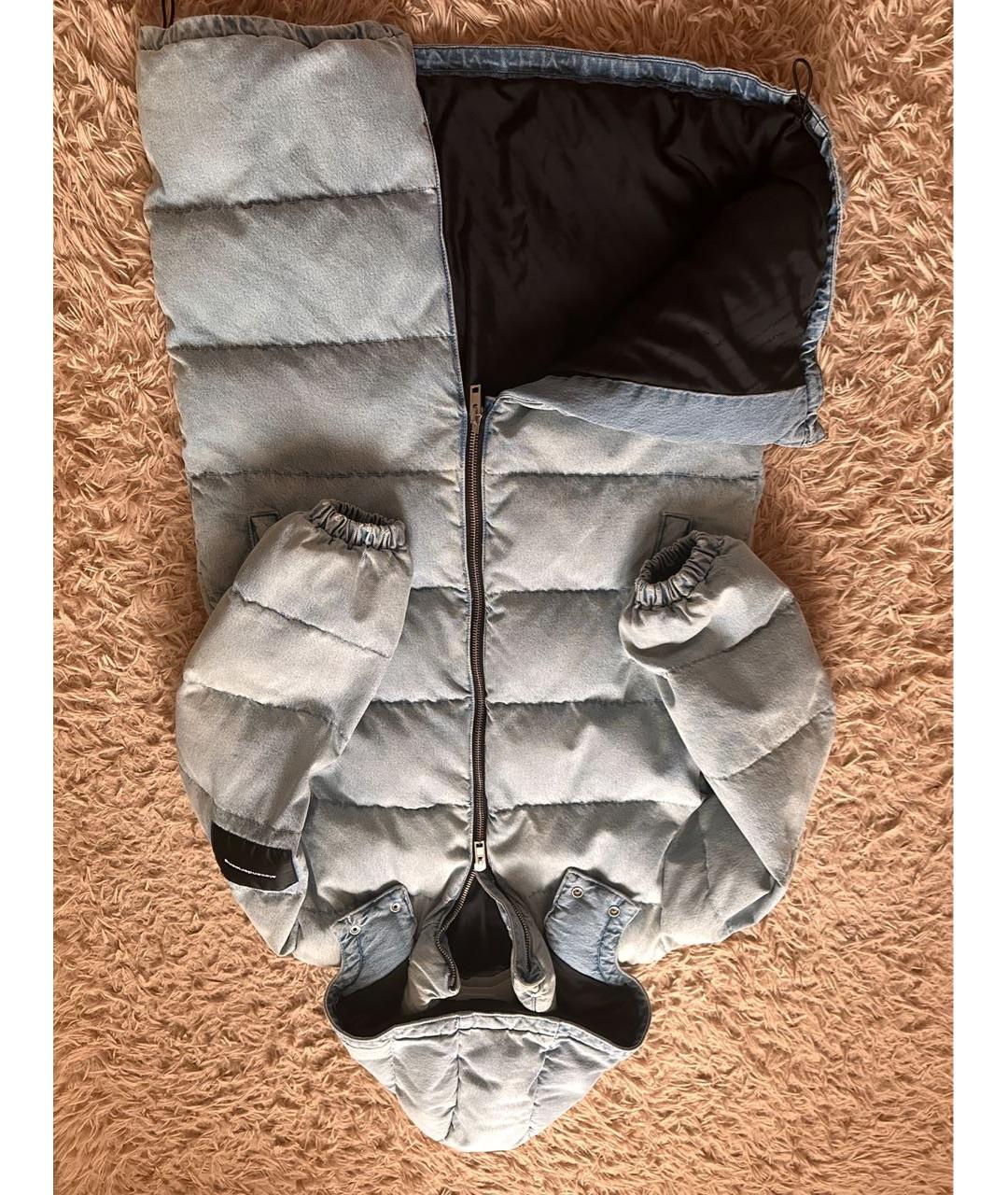ALEXANDER WANG Голубое деним пальто, фото 3
