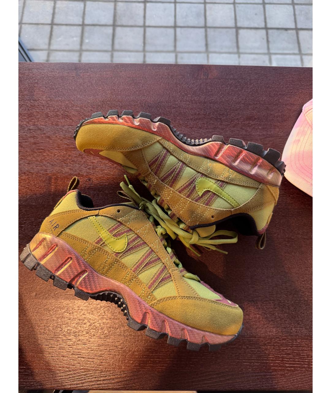 NIKE Салатовые текстильные кроссовки, фото 2