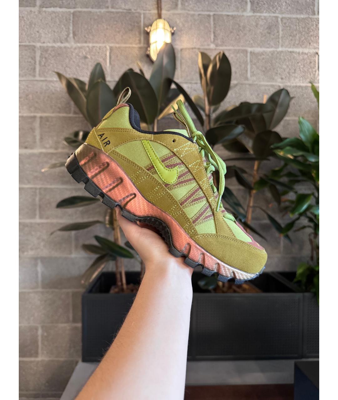 NIKE Салатовые текстильные кроссовки, фото 4