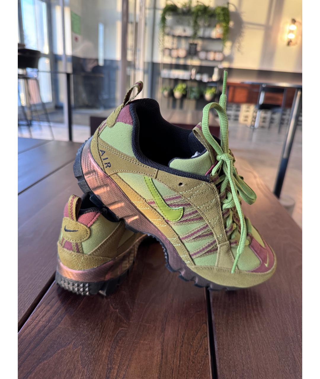 NIKE Салатовые текстильные кроссовки, фото 3