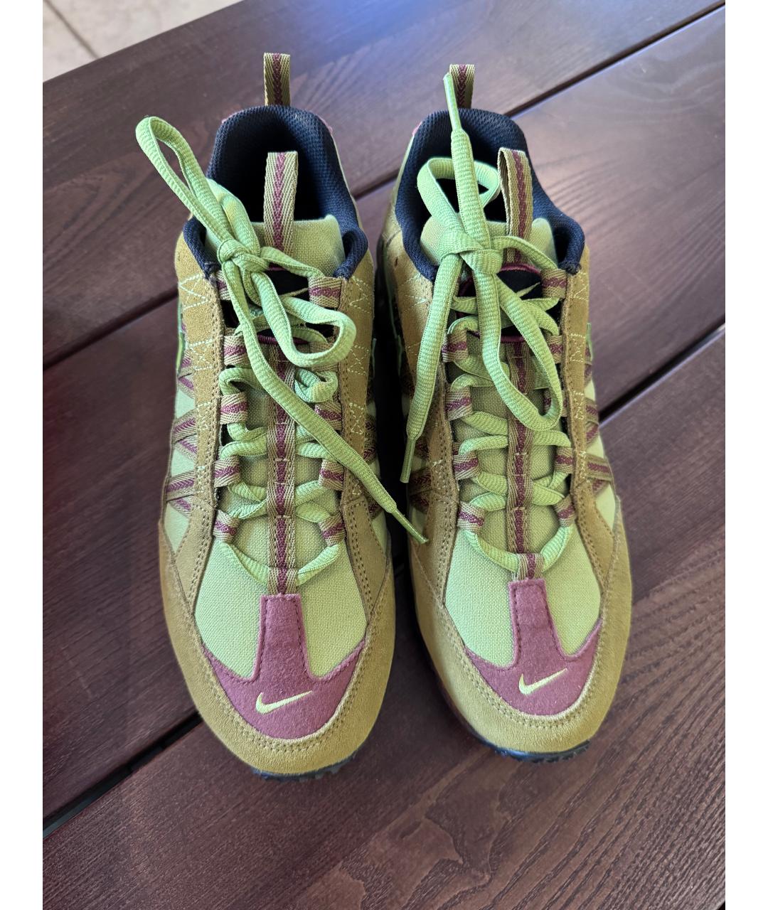 NIKE Салатовые текстильные кроссовки, фото 8