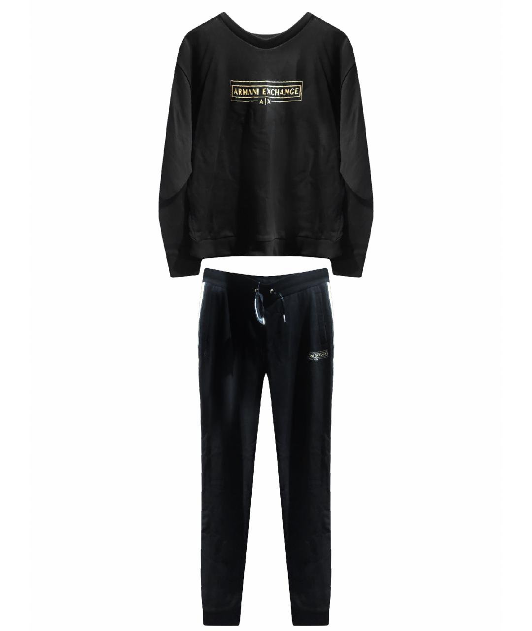 ARMANI EXCHANGE Черный хлопковый спортивные костюмы, фото 1