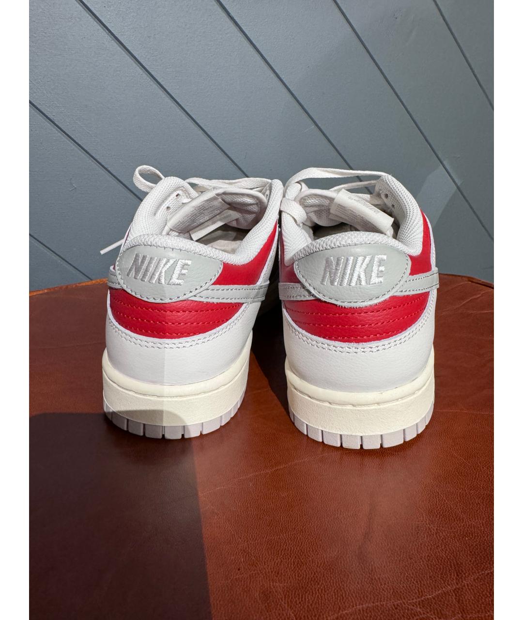 NIKE Белые кожаные низкие кроссовки / кеды, фото 3