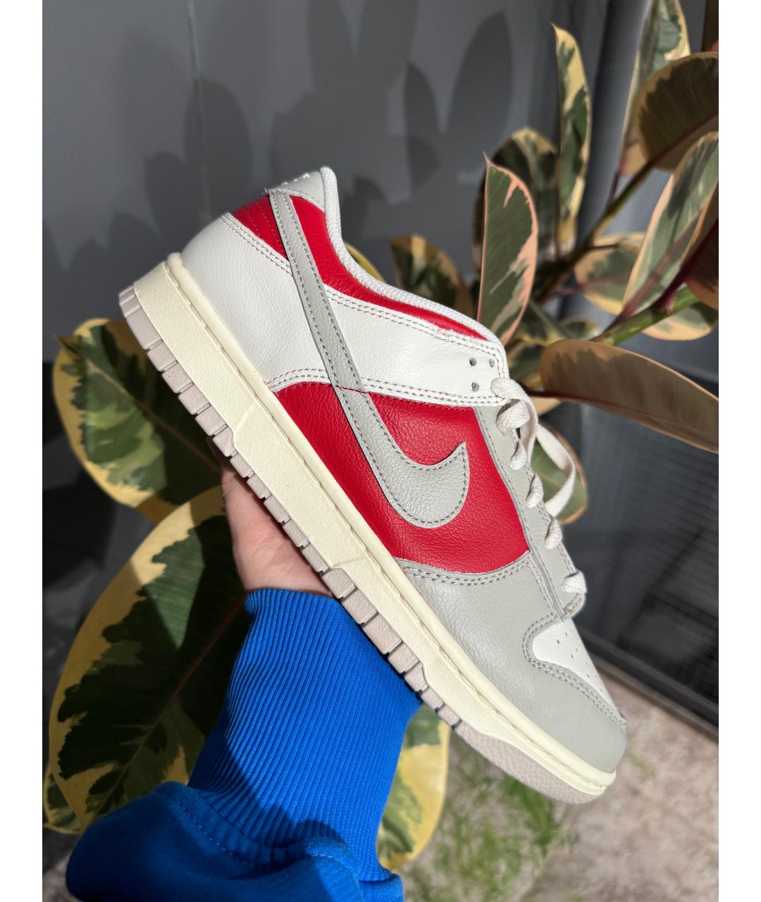 NIKE Белые кожаные низкие кроссовки / кеды, фото 8