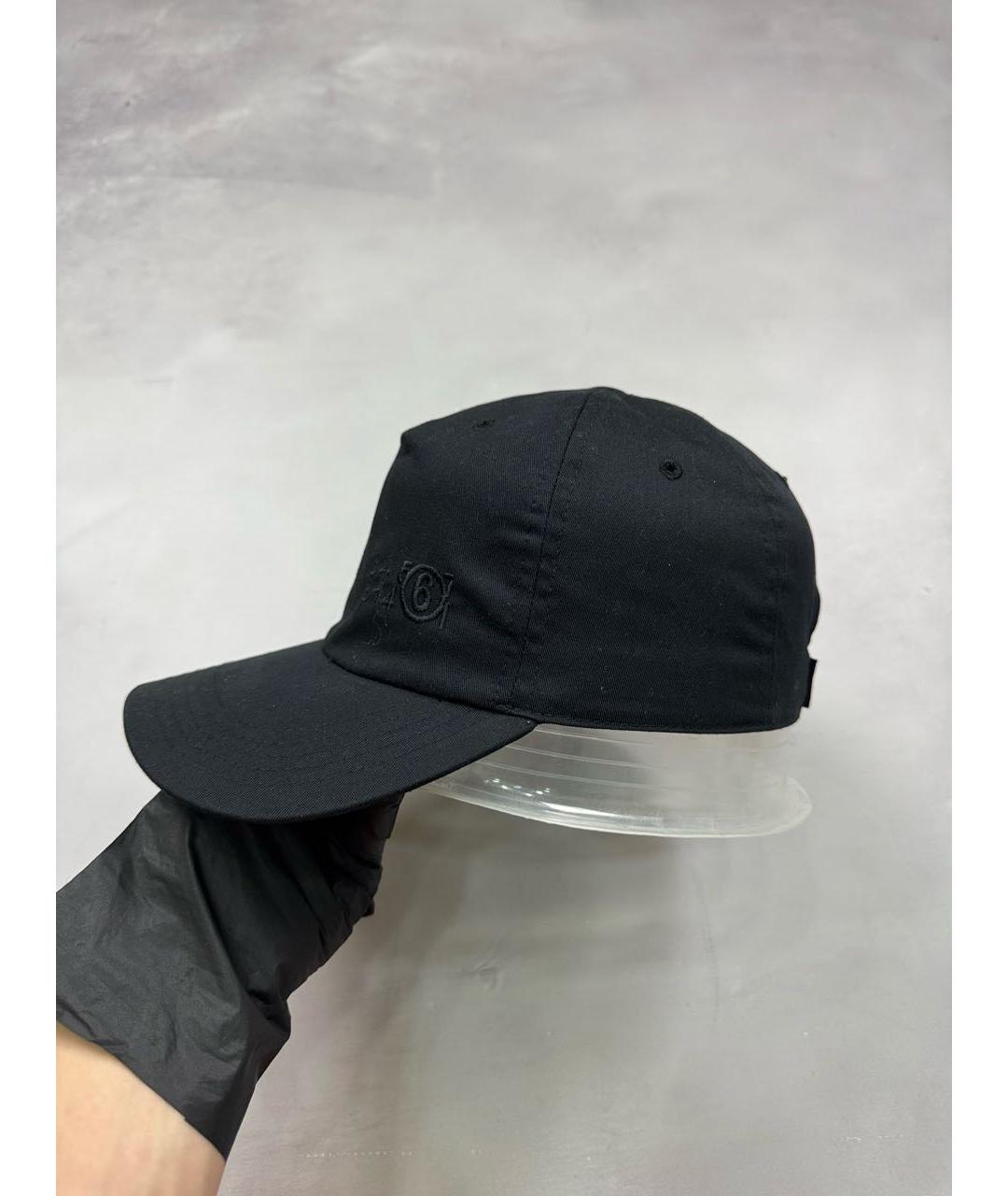 MM6 MAISON MARGIELA Черная хлопковая кепка/бейсболка, фото 3