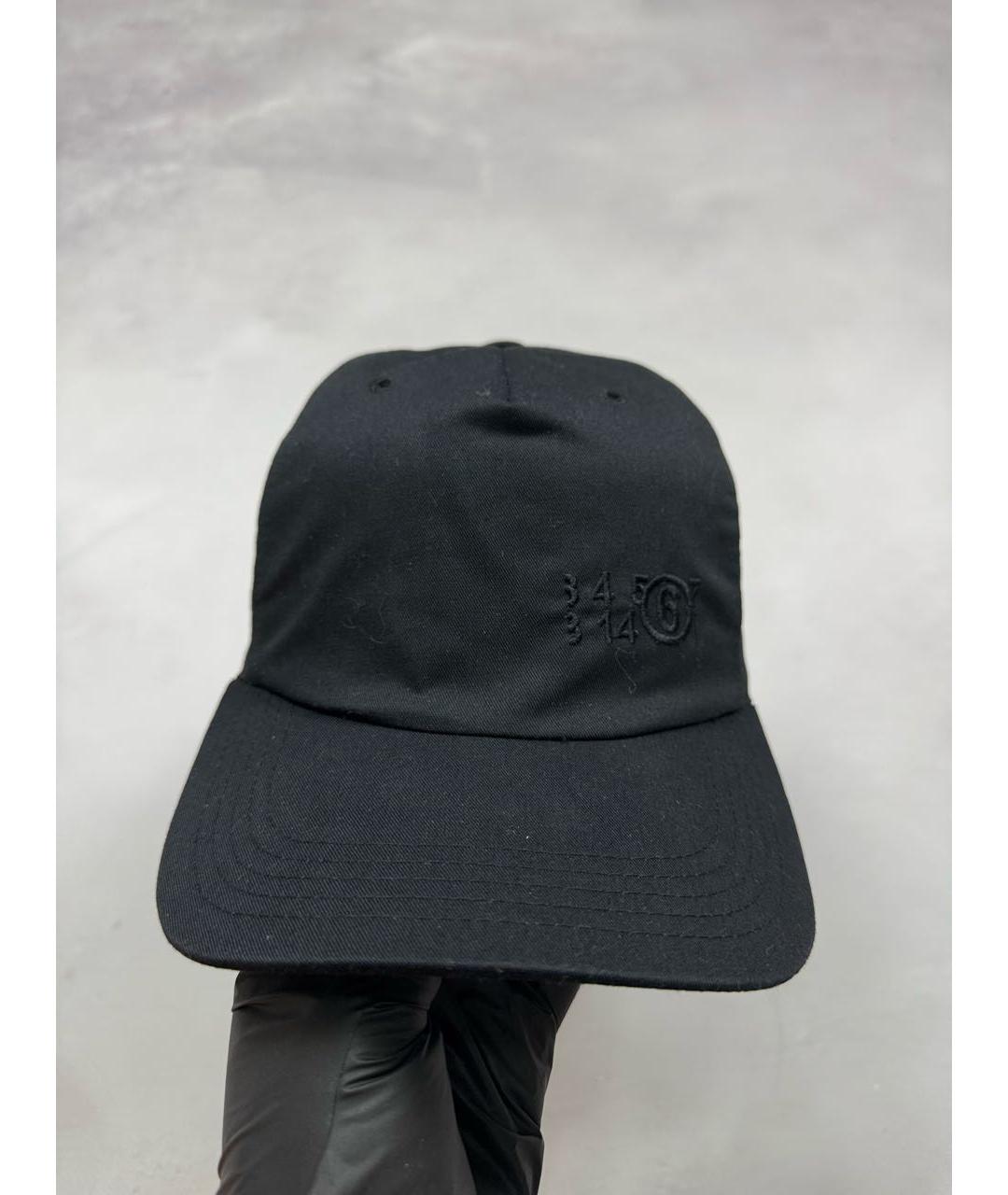 MM6 MAISON MARGIELA Черная хлопковая кепка/бейсболка, фото 2