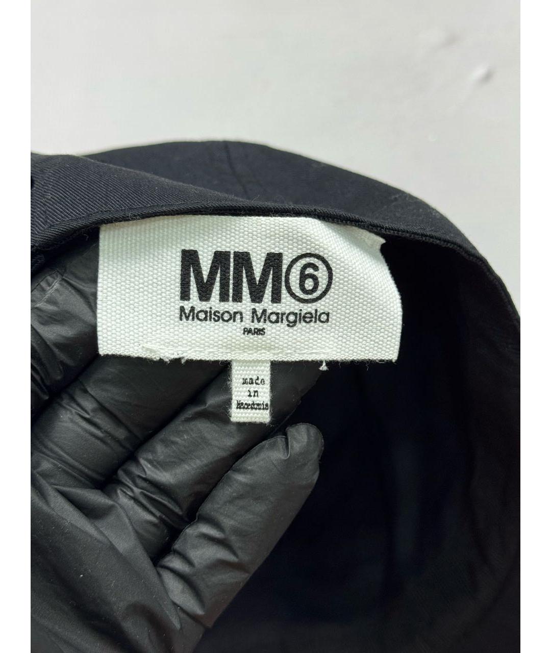 MM6 MAISON MARGIELA Черная хлопковая кепка/бейсболка, фото 7