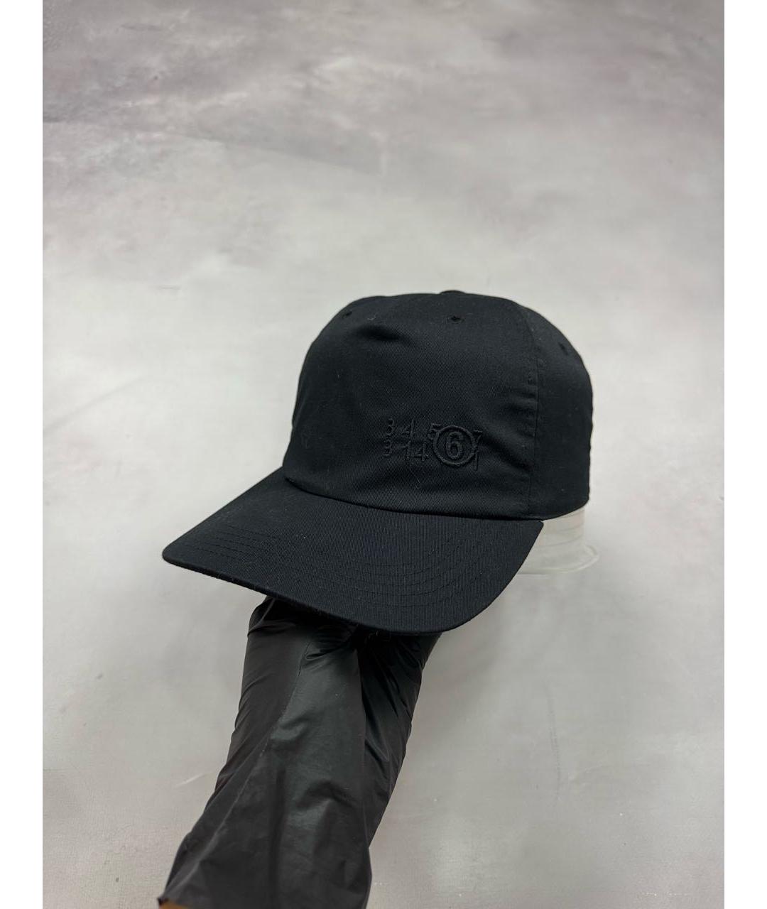 MM6 MAISON MARGIELA Черная хлопковая кепка/бейсболка, фото 9
