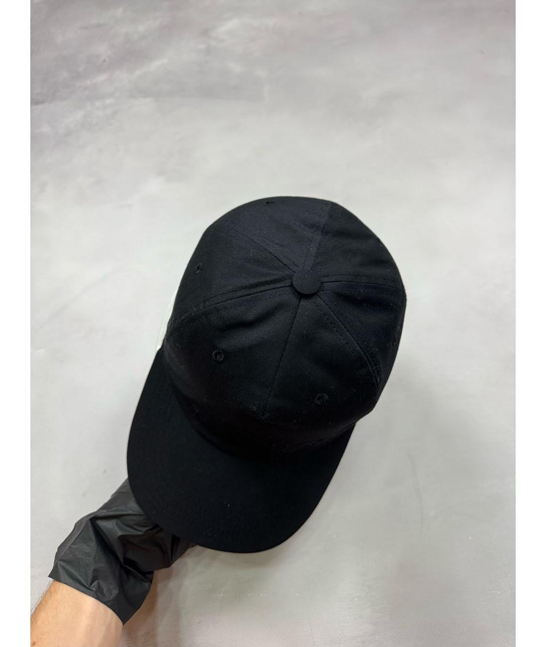 MM6 MAISON MARGIELA Черная хлопковая кепка/бейсболка, фото 4