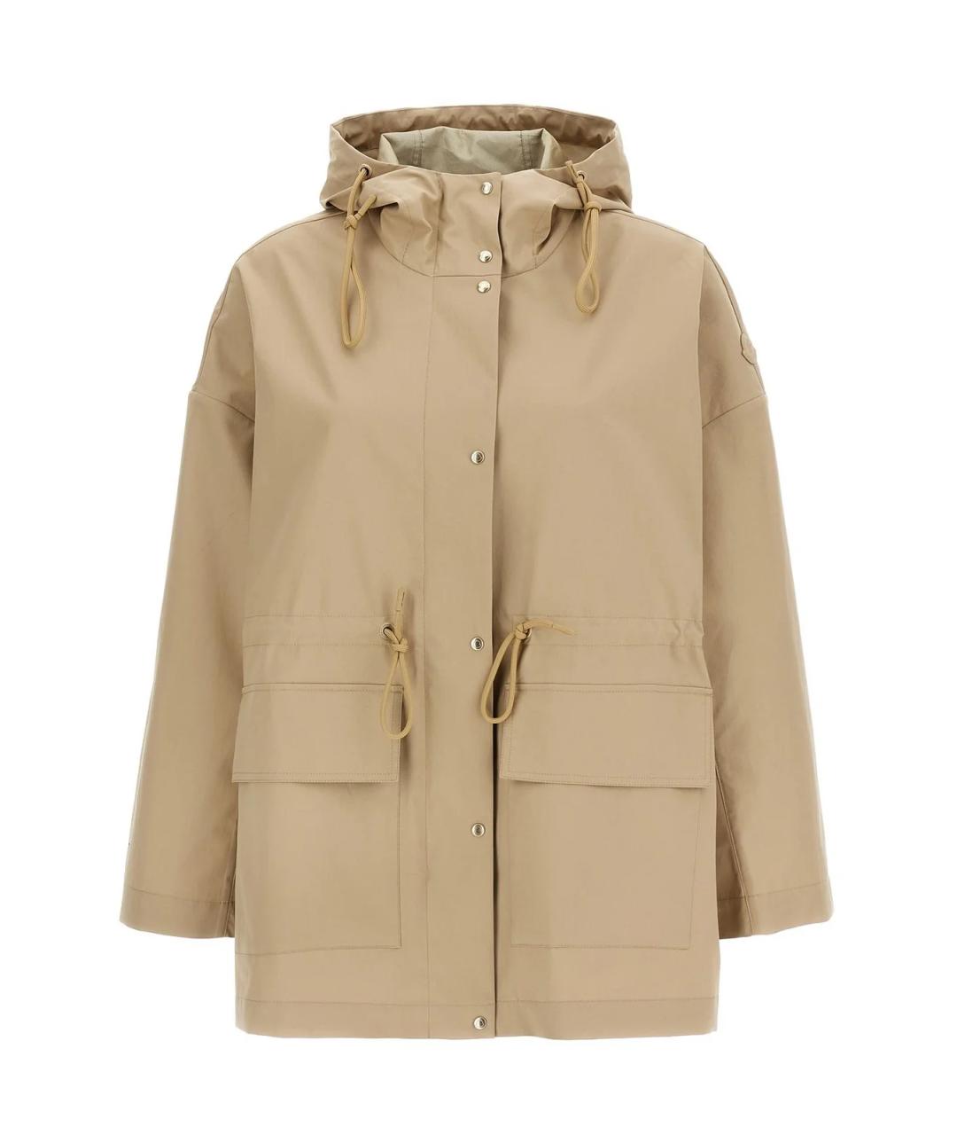 MONCLER Бежевая хлопковая куртка, фото 1