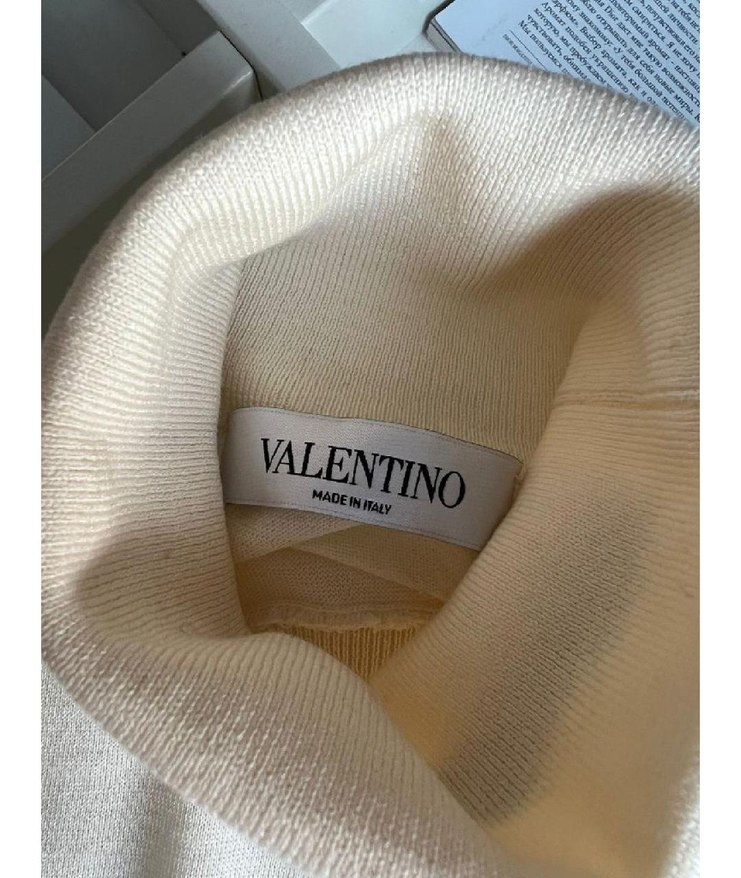 VALENTINO Белая хлопковая блузы, фото 4