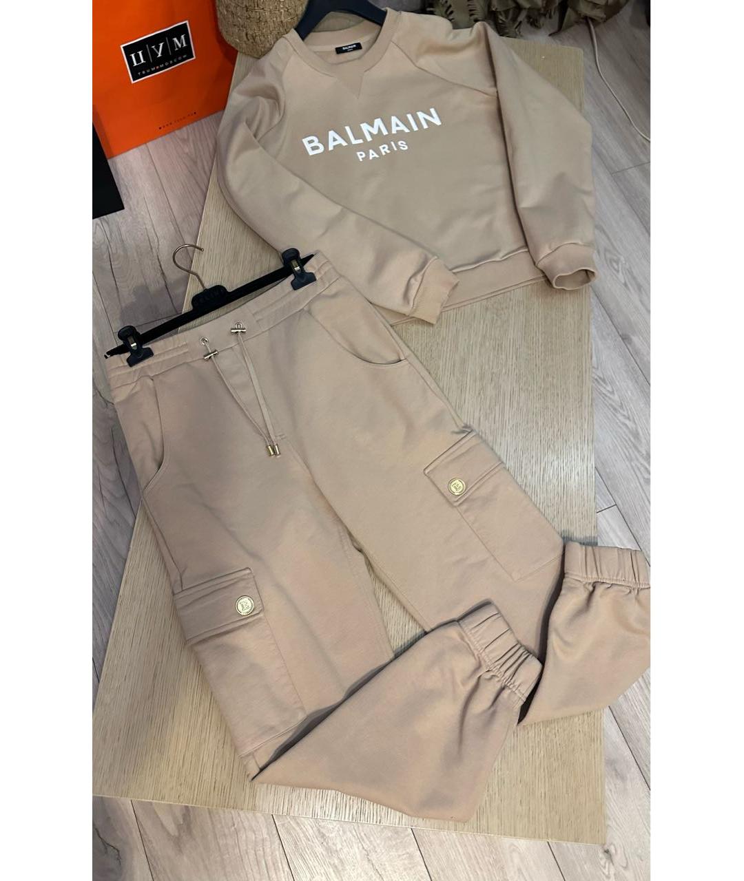 BALMAIN Бежевый хлопковый спортивные костюмы, фото 5