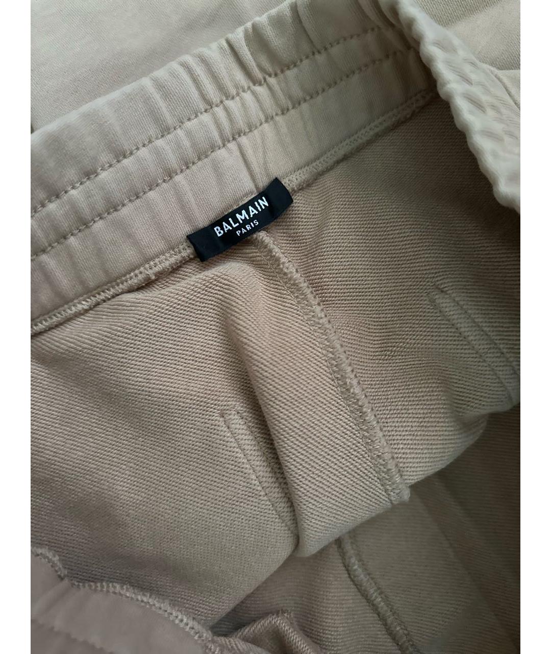 BALMAIN Бежевый хлопковый спортивные костюмы, фото 3