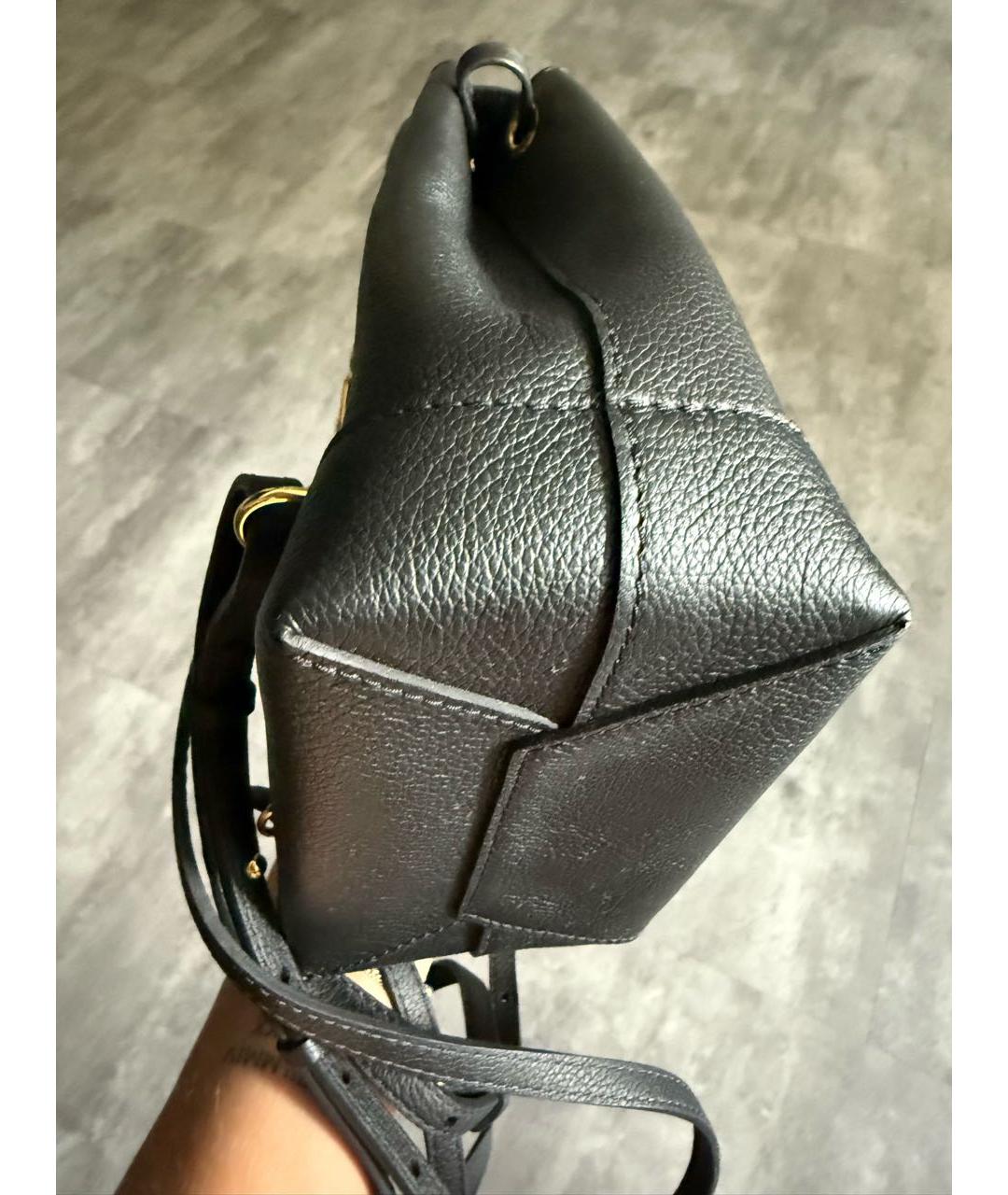 LOUIS VUITTON Черный кожаный рюкзак, фото 6
