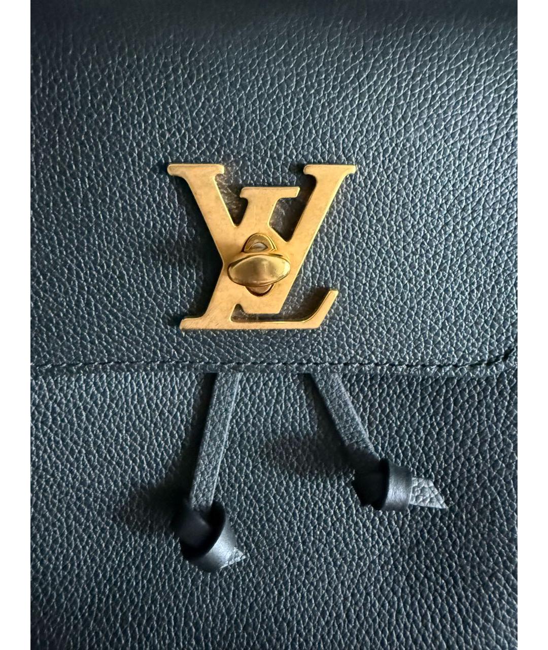 LOUIS VUITTON Черный кожаный рюкзак, фото 8