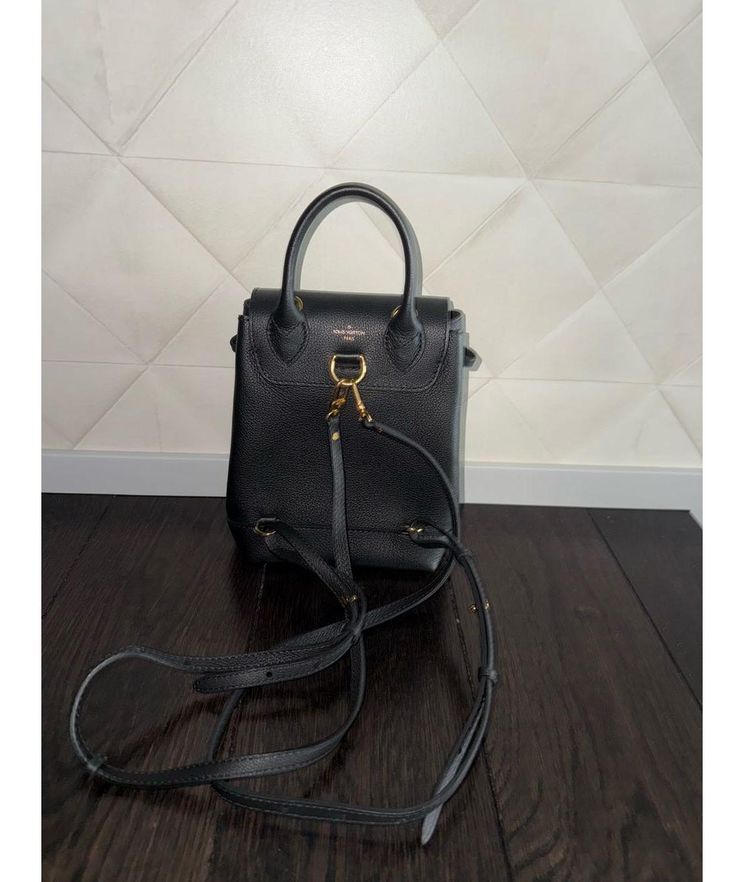 LOUIS VUITTON Черный кожаный рюкзак, фото 3