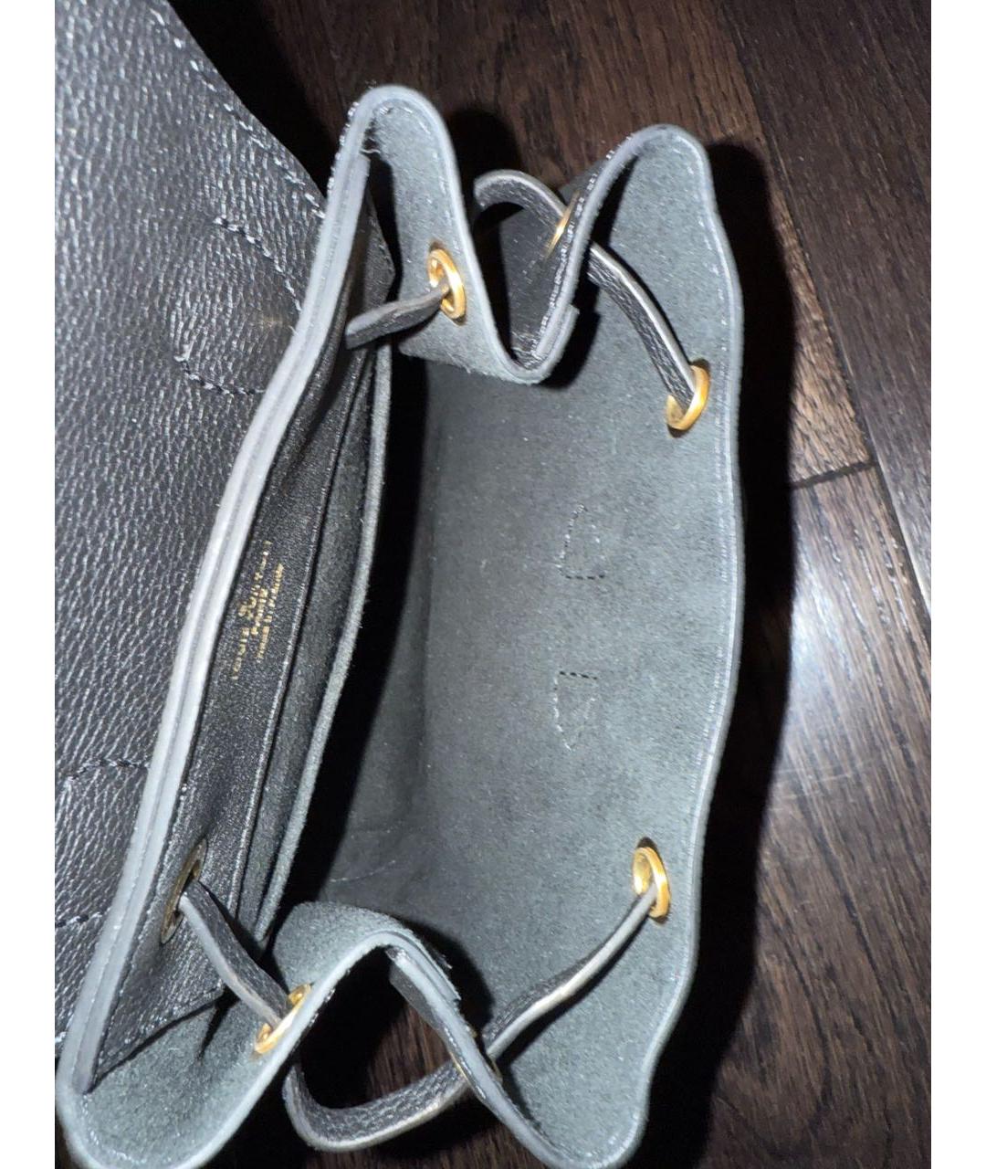 LOUIS VUITTON Черный кожаный рюкзак, фото 4