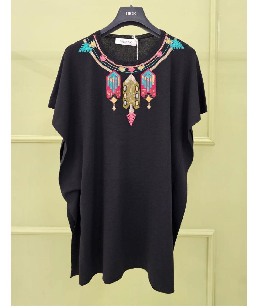 VALENTINO Черная хлопковая футболка, фото 10