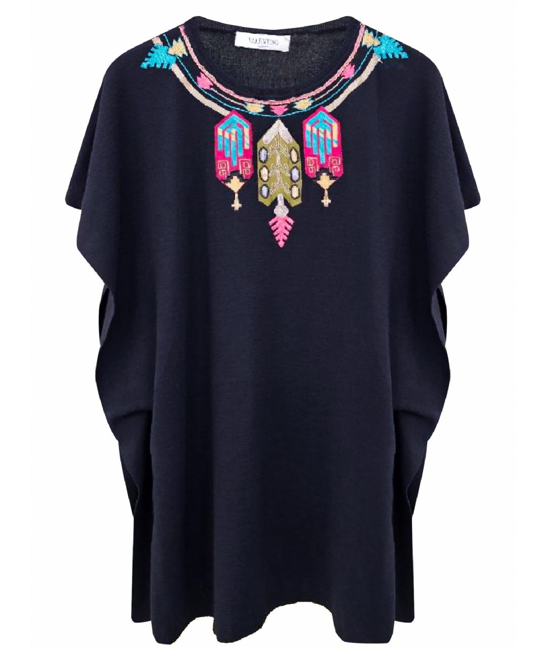 VALENTINO Черная хлопковая футболка, фото 1